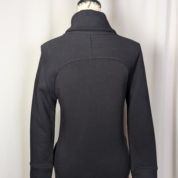 Saint + Sofia Turtleneck Cotton Sweatshirt Black - Picture 15 of 16